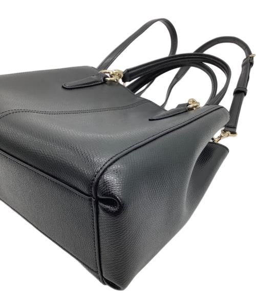 COACH（コーチ）COACH (コーチ) 2WAYバッグ ブラック×ゴールドの古着・服飾アイテム