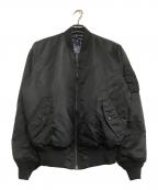 ALPHAアルファ）の古着「リバーシブルジャケット　ペイズリー」｜ブラック