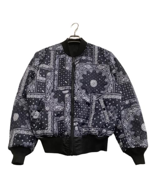 ALPHA（アルファ）ALPHA (アルファ) リバーシブルジャケット　ペイズリー ブラック サイズ:Mの古着・服飾アイテム