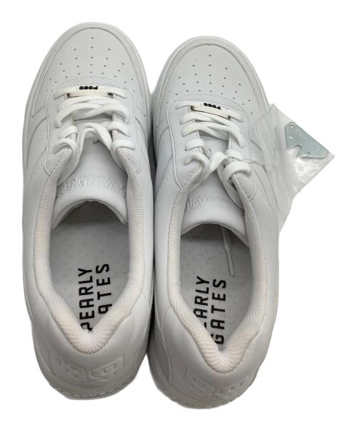 PEARLY GATES（パーリーゲイツ）PEARLY GATES (パーリーゲイツ) ゴルフシューズ ホワイト サイズ:27.5の古着・服飾アイテム