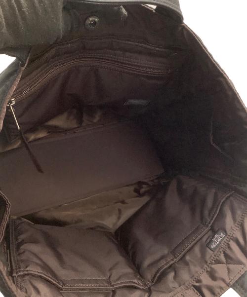 PORTER（ポーター）PORTER (ポーター) ナイロントートバッグ　クリーム ブラックの古着・服飾アイテム