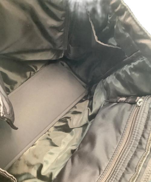 PORTER（ポーター）PORTER (ポーター) ナイロントートバッグ　クリーム ブラックの古着・服飾アイテム