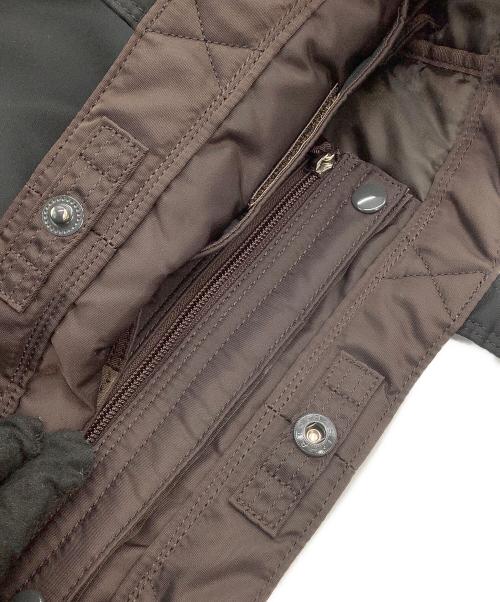 PORTER（ポーター）PORTER (ポーター) ナイロントートバッグ　クリーム ブラックの古着・服飾アイテム