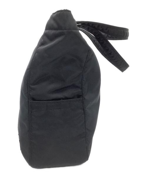 PORTER（ポーター）PORTER (ポーター) ナイロントートバッグ　クリーム ブラックの古着・服飾アイテム