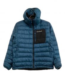 mont-bell（モンベル）の古着「リバーシブルダウンジャケット」｜ブルー×ブラック