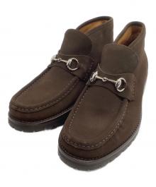 GUCCI（グッチ）の古着「ホースビットチャッカーブーツ」｜ブラウン