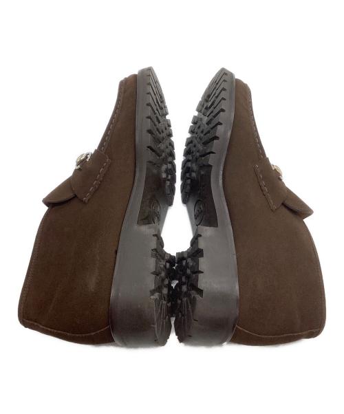 GUCCI（グッチ）GUCCI (グッチ) ホースビットチャッカーブーツ ブラウン サイズ:42 1/2の古着・服飾アイテム