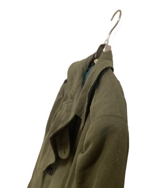ミリタリー（ミリタリー）ミリタリー (ミリタリー) チェスターコート　OVER COAT MAN'S WOOL SERGE グリーン サイズ:表記なしの古着・服飾アイテム