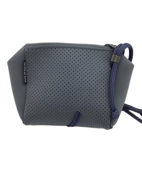 STATE OF ESCAPE（ステイトオブエスケープ）STATE OF ESCAPE (ステイトオブエスケープ) ショルダーバッグ　フェスティバルミニ グレー×ネイビーの古着・服飾アイテム