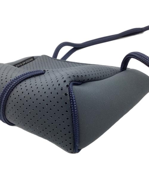 STATE OF ESCAPE（ステイトオブエスケープ）STATE OF ESCAPE (ステイトオブエスケープ) ショルダーバッグ　フェスティバルミニ グレー×ネイビーの古着・服飾アイテム