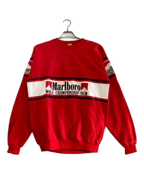 marlboro（マルボロ）Marlboro (マルボロ) クルーネックスウェット レッド サイズ:XLの古着・服飾アイテム