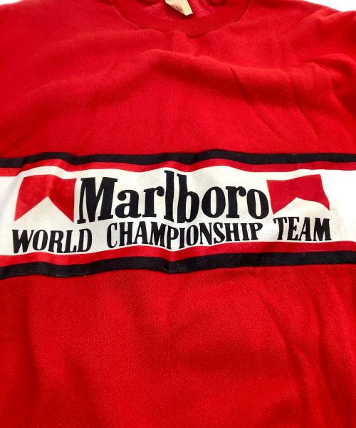 marlboro（マルボロ）Marlboro (マルボロ) クルーネックスウェット レッド サイズ:XLの古着・服飾アイテム