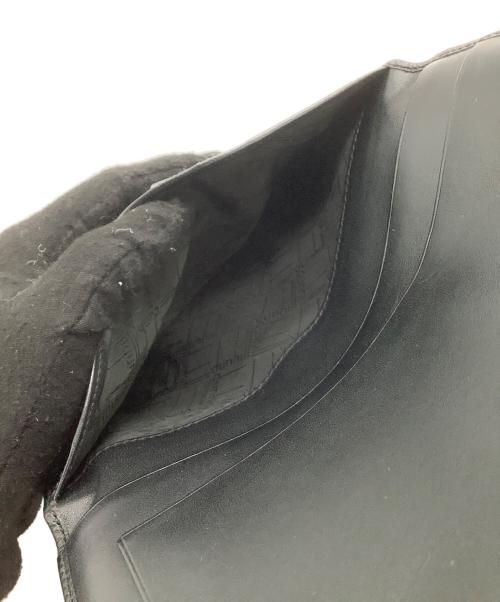 dunhill（ダンヒル）dunhill (ダンヒル) 二つ折り長財布 ゴールド×ブラックの古着・服飾アイテム