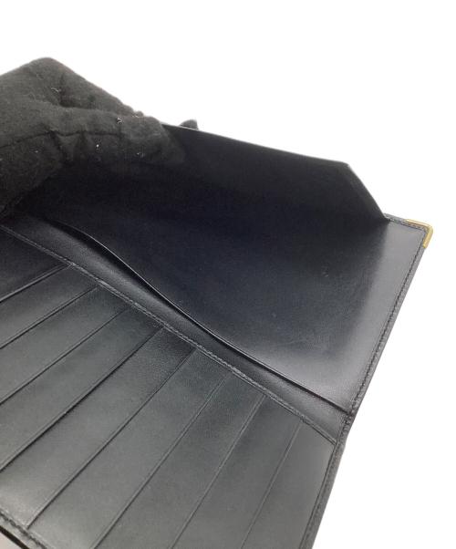 dunhill（ダンヒル）dunhill (ダンヒル) 二つ折り長財布 ゴールド×ブラックの古着・服飾アイテム