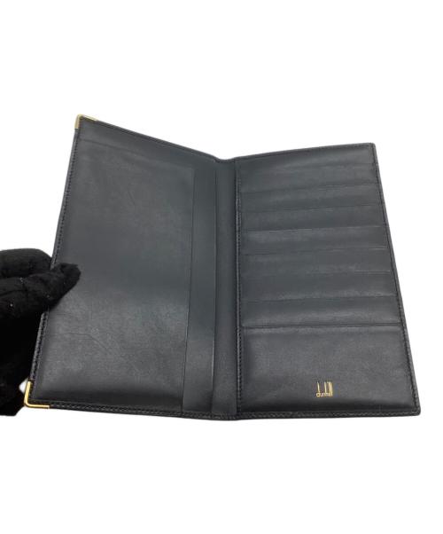 dunhill（ダンヒル）dunhill (ダンヒル) 二つ折り長財布 ゴールド×ブラックの古着・服飾アイテム