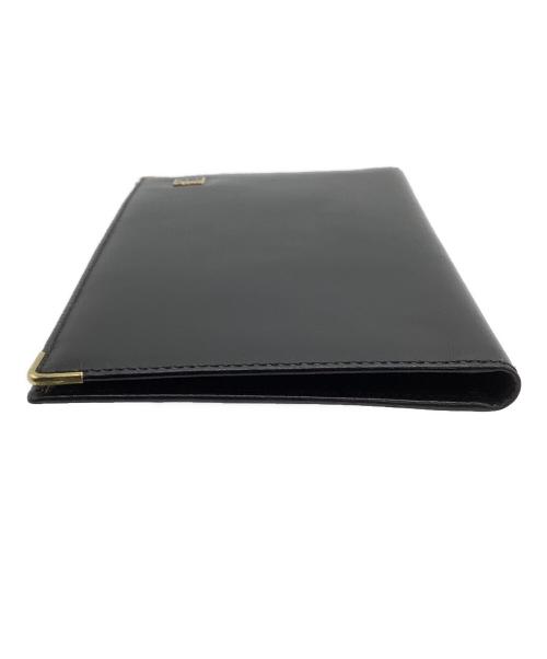 dunhill（ダンヒル）dunhill (ダンヒル) 二つ折り長財布 ゴールド×ブラックの古着・服飾アイテム