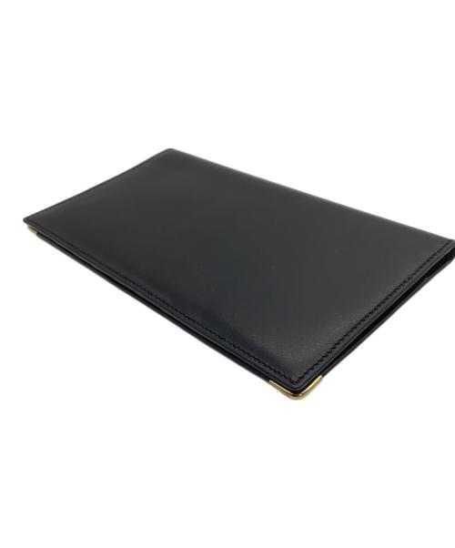 dunhill（ダンヒル）dunhill (ダンヒル) 二つ折り長財布 ゴールド×ブラックの古着・服飾アイテム