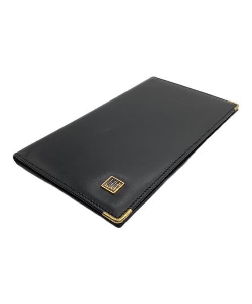dunhill（ダンヒル）dunhill (ダンヒル) 二つ折り長財布 ゴールド×ブラックの古着・服飾アイテム