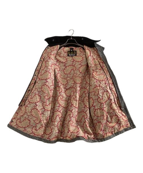 Barbour（バブアー）Barbour (バブアー) ジップジャケット　BEAUFORT　グレンチェック 裏地ペイズリー ブラック×ホワイト サイズ:38の古着・服飾アイテム