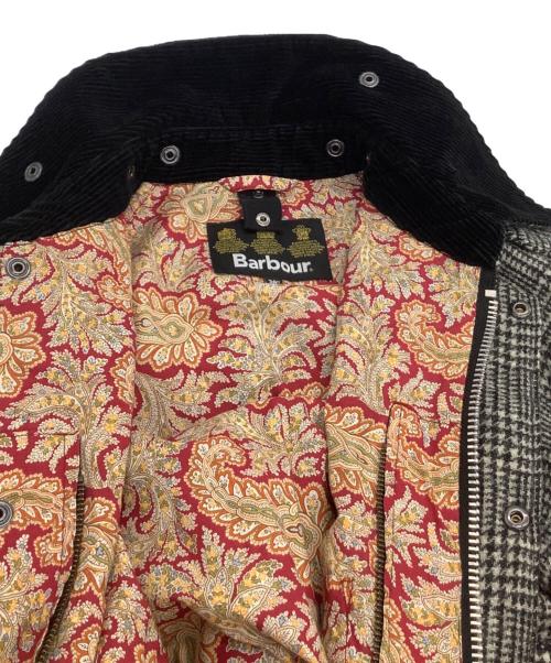 Barbour（バブアー）Barbour (バブアー) ジップジャケット　BEAUFORT　グレンチェック 裏地ペイズリー ブラック×ホワイト サイズ:38の古着・服飾アイテム