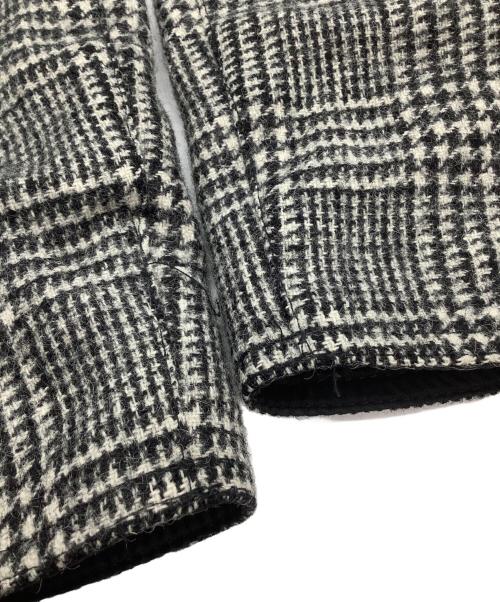 Barbour（バブアー）Barbour (バブアー) ジップジャケット　BEAUFORT　グレンチェック 裏地ペイズリー ブラック×ホワイト サイズ:38の古着・服飾アイテム