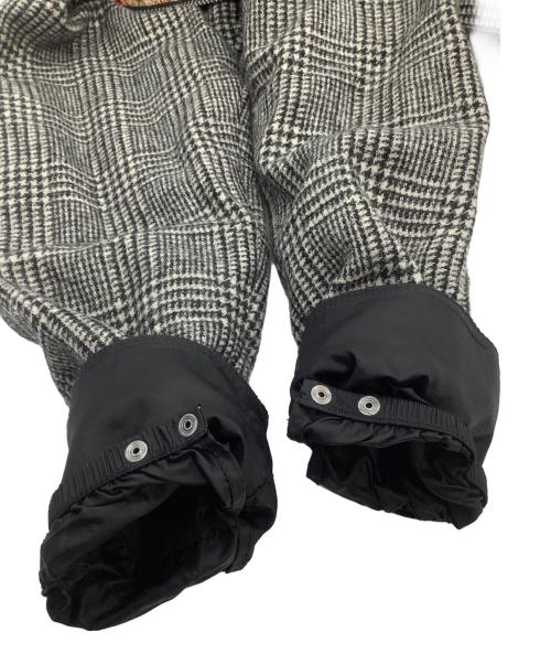 Barbour（バブアー）Barbour (バブアー) ジップジャケット　BEAUFORT　グレンチェック 裏地ペイズリー ブラック×ホワイト サイズ:38の古着・服飾アイテム