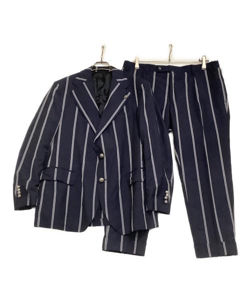 GABRIELE PASINI（ガブリエレパジーニ）GABRIELE PASINI (ガブリエレパジーニ) セットアップ ストライプ ネイビー×ホワイト サイズ:52の古着・服飾アイテム