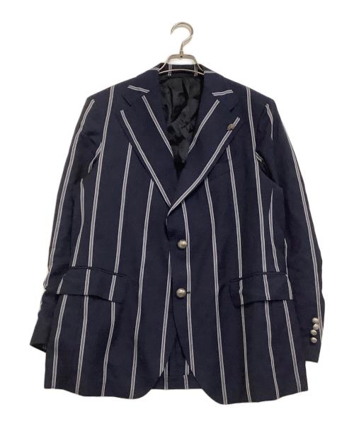 GABRIELE PASINI（ガブリエレパジーニ）GABRIELE PASINI (ガブリエレパジーニ) セットアップ ストライプ ネイビー×ホワイト サイズ:52の古着・服飾アイテム