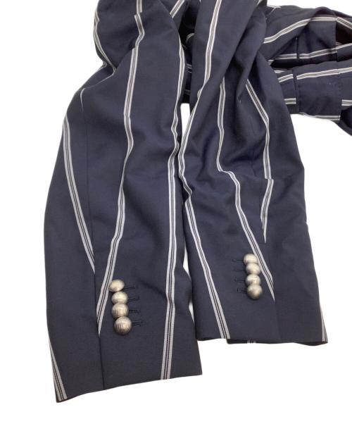 GABRIELE PASINI（ガブリエレパジーニ）GABRIELE PASINI (ガブリエレパジーニ) セットアップ ストライプ ネイビー×ホワイト サイズ:52の古着・服飾アイテム