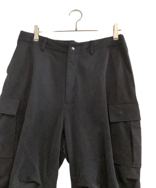 KANEMASA PHIL.（カネマサフィル）KANEMASA PHIL. (カネマサフィル) カーゴパンツ　28G Cupro Over Cargo Pants　25AW ブラック サイズ:Mの古着・服飾アイテム