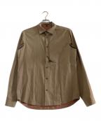 SEASEシーズ）の古着「シャツジャケット」｜ブラウン