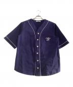 WALES BONNERウェールズボナー）の古着「半袖シャツ　FREESTYLE SHIRT - NAVY　24年」｜ネイビー