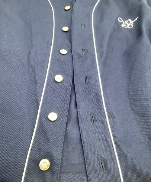 WALES BONNER（ウェールズボナー）WALES BONNER (ウェールズボナー) 半袖シャツ　FREESTYLE SHIRT - NAVY　24年 ネイビー サイズ:48の古着・服飾アイテム