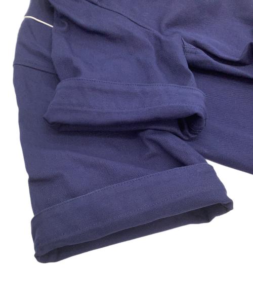 WALES BONNER（ウェールズボナー）WALES BONNER (ウェールズボナー) 半袖シャツ　FREESTYLE SHIRT - NAVY　24年 ネイビー サイズ:48の古着・服飾アイテム