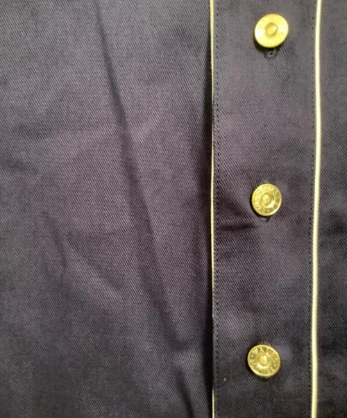 WALES BONNER（ウェールズボナー）WALES BONNER (ウェールズボナー) 半袖シャツ　FREESTYLE SHIRT - NAVY　24年 ネイビー サイズ:48の古着・服飾アイテム