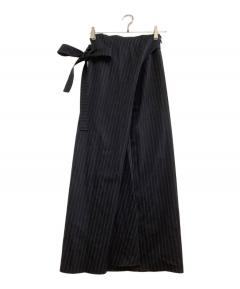 中古・古着通販】BACCA (バッカ) BACCA ストライプギャバ ラップロング