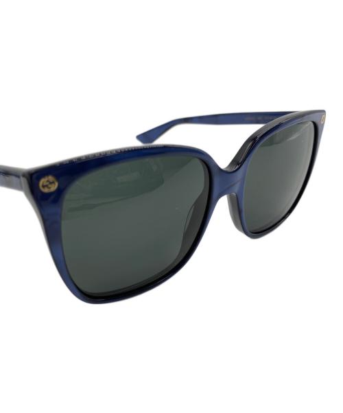 GUCCI（グッチ）GUCCI (グッチ) サングラス GG0022S ブルーの古着・服飾アイテム