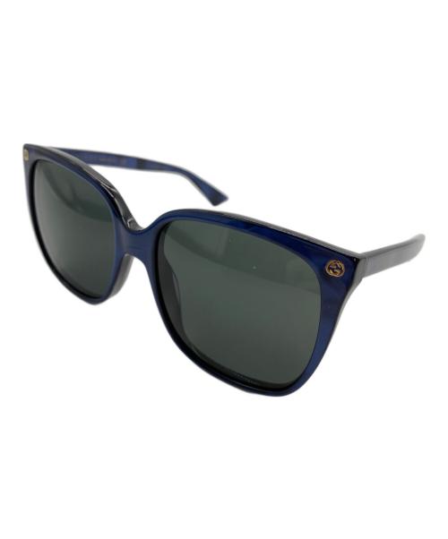 GUCCI（グッチ）GUCCI (グッチ) サングラス GG0022S ブルーの古着・服飾アイテム