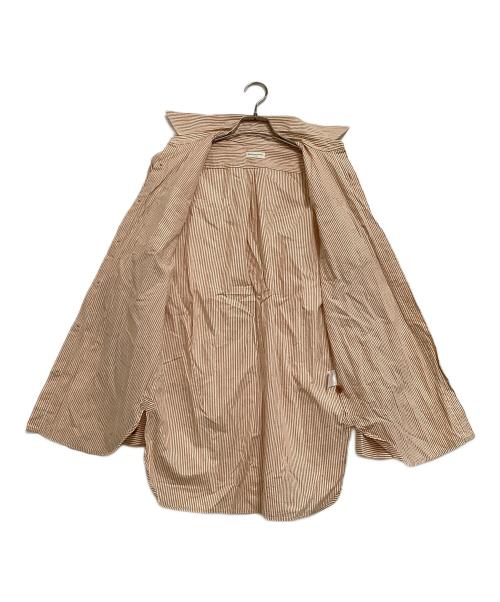 DRIES VAN NOTEN（ドリスヴァンノッテン）DRIES VAN NOTEN (ドリスヴァンノッテン) 長袖シャツ ブラウン×ホワイト サイズ:44の古着・服飾アイテム