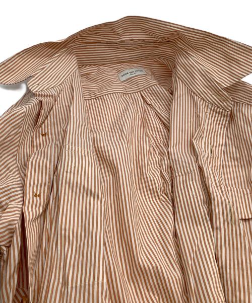 DRIES VAN NOTEN（ドリスヴァンノッテン）DRIES VAN NOTEN (ドリスヴァンノッテン) 長袖シャツ ブラウン×ホワイト サイズ:44の古着・服飾アイテム