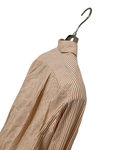 DRIES VAN NOTEN（ドリスヴァンノッテン）DRIES VAN NOTEN (ドリスヴァンノッテン) 長袖シャツ ブラウン×ホワイト サイズ:44の古着・服飾アイテム