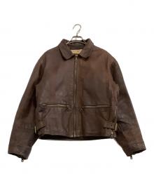 Antica Pelleria（アンティカ・ペッレリーア）の古着「レザージャケット」｜ブラウン