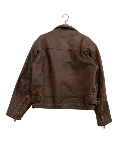 Antica Pelleria（アンティカ・ペッレリーア）Antica Pelleria (アンティカ・ペッレリーア) レザージャケット ブラウン サイズ:48の古着・服飾アイテム