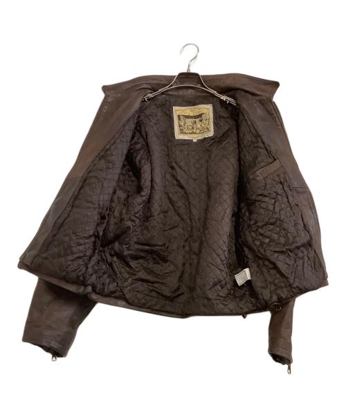 Antica Pelleria（アンティカ・ペッレリーア）Antica Pelleria (アンティカ・ペッレリーア) レザージャケット ブラウン サイズ:48の古着・服飾アイテム