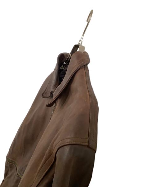 Antica Pelleria（アンティカ・ペッレリーア）Antica Pelleria (アンティカ・ペッレリーア) レザージャケット ブラウン サイズ:48の古着・服飾アイテム