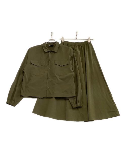 Thousand Mile（サウザンドマイル）Thousand Mile (サウザンドマイル) ユーティリティシャツセットアップ グリーン サイズ:freeの古着・服飾アイテム