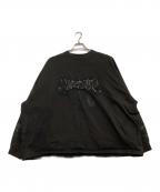 masonprinceメゾンプリンス）の古着「ロゴスウェット　パッチロゴ」｜ブラック