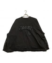 masonprince（メゾンプリンス）の古着「ロゴスウェット　パッチロゴ」｜ブラック