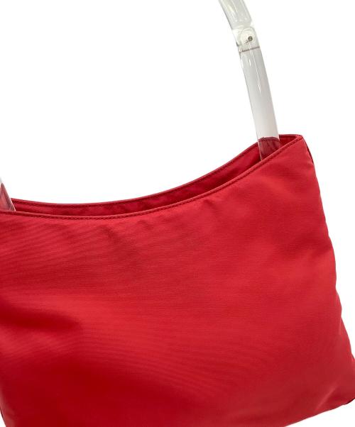 PRADA（プラダ）PRADA (プラダ) ハンドバッグ クリアハンドル レッドの古着・服飾アイテム