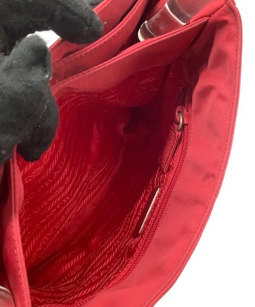 PRADA（プラダ）PRADA (プラダ) ハンドバッグ クリアハンドル レッドの古着・服飾アイテム